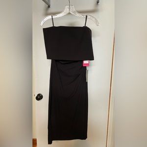 Black Off Shoulder Cocktail Dress